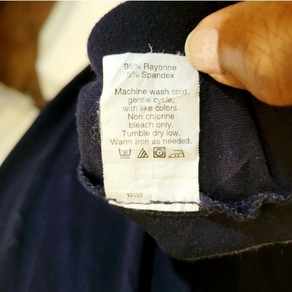 JCrew Women's Strapless Bouncy Flowy Drawstring Waist Pocket Maxi Dress NavyBlue - Picture 9 of 10